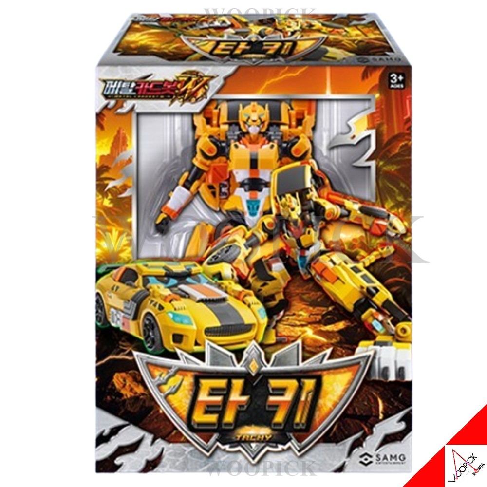 【presale】Metal Cardbot W Season3 TACHY Cheetah Transformer Robot Car Kids Toy