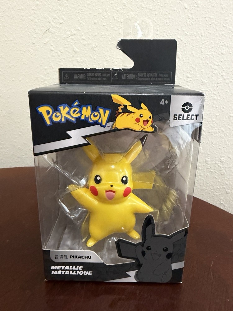 Jazwares 2023 Pokémon Select Series 1 Metallic Yellow Pikachu 3” Figure