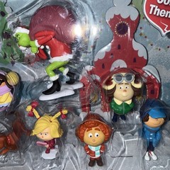 Dr Seuss The Grinch Who-ville Collection 10 Piece Set Action Figures 2018 NIB