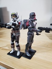 (LOT of 10) STAR WARS Black Series Custom Figure Stands Black – FREE SHIPPING