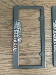 Transformers Officially Licensed Car Tag License Plate Plastic Frames 2011 Used