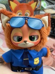 MINISO Zootopia Series Blindbox Confirmed Color, Plush Pendant & Keychain