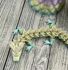 3D Printed Dragon Egg with Dragon Full Articulated Dragon Modle Movable Easter