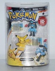 2013 TOMY POKEMON Black & White Basic Pikachu vs Riolu ACTION FIGURES BRAND NEW
