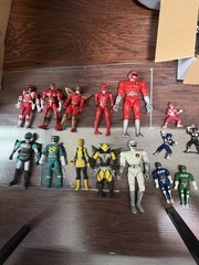 Lot of Powerangers Action Figures (15) Mixed Vintage