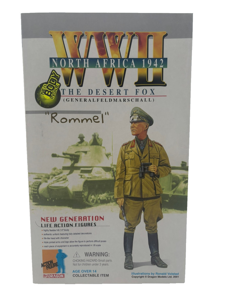 Dragon Models 1/6 The Desert Fox “Rommel” North Africa 1942 – NIB