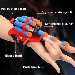 Spider Gloves Man Web Shooter Toy Spider Kids Plastic Cosplay Launcher Glove