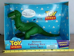 Disney TOY STORY Electronic Talking Rex 1996 Thinkway BOX Original Voice