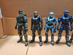 MCFARLANE TOYS Halo Reach Noble Team Action Figures All Six Complete