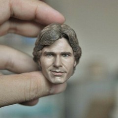 Delicate Painting 1/6 Star War Harrison Ford Han Solo Head Sculpt Fit 12″ Figure