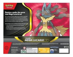 Pokemon Mega Lucario EX Collection Box Set 49 Cards Brazilian Game Sealed