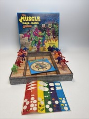 Vintage Kinnikuman M.U.S.C.L.E. Men Mega-Match Board Game Complete w/ 17 Figures