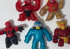 Moose Heroes Of Goo Jit Zu Mixed LOT 5 pc Gooey Stretch Toy Action Figures