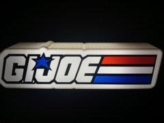 Retro G.I. Joe Lightbox Sign for collection display gi joe vintage style logo
