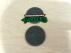 Teenage Mutant Ninja Turtles Action Figure Stand Vintage Retro TMNT stand