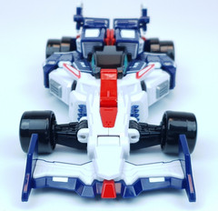 Metal Cardbot S FLASHVECTOR Race Car Transformer Robot Toy