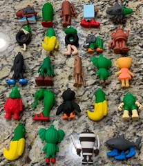 24pcs Italian Brainrot Tung Sahur Cappuccino Tralalero PVC Mini Figures Set Toys