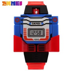 Transformers Transforming Robot Deform Blue Sport Watch Kids Birthday Gift