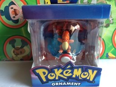 Pokemon Figure Charmander Christmas Ornament Poke ball New Xmas Box 2005 (plush)