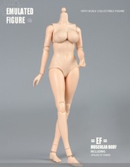 US STOCK 1:6 Large Breast Flexible Pale Body 12″ Female Action Figure Model Doll