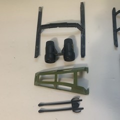 GI Joe Sky Hawk & Cobra Fang Parts Skids Rotor Blades Canopy Guns Engine
