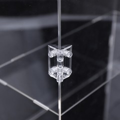 3-Tier Display Case Shelf Dustproof Clear Showcase Holder for Action Figures