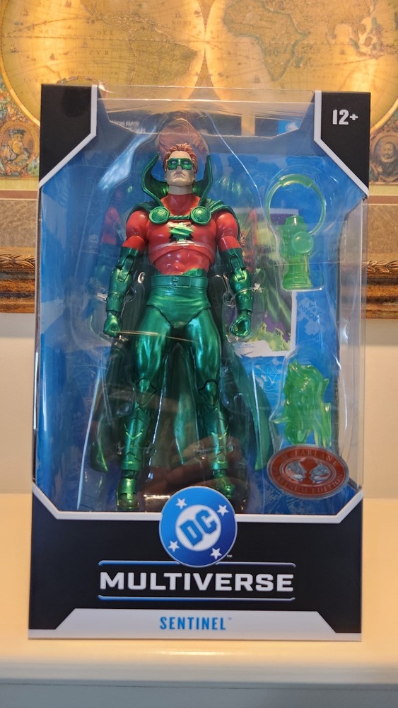 Mcfarlane DC Multiverse Sentinel Green Lantern Red Platinum…Rare…