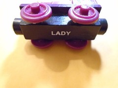 THOMAS & FRIENDS WOODEN RAILWAY , FISHER PRICE ( LADY ) FREE SHIP