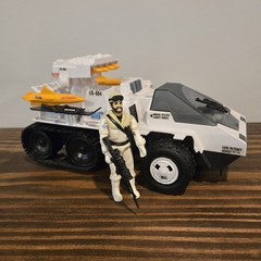 1985 G.I. Joe Snow Cat With Frostbite Driver. Complete. Hasbro ARAH. Read