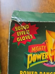 Mighty Morphin Power Rangers Sound Effect Gloves Black Ranger