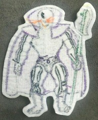 MASTERS of the UNIVERSE embroidered figure patch SCARE GLOW action motu skeletor