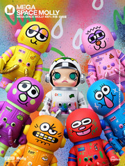 MEGA SPACE MOLLY 400% Jon Burgerman Series Confirmed Figure Secret – CASH