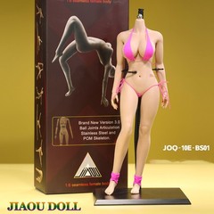 JIAOU DOLL 1:6 Suntan Skin Figure Body Large Bust 12inch Female Toys JOQ-10E-BXC
