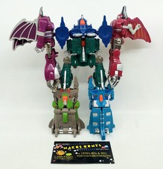 Vintage Go Bots Monstrous Renegade Robot Combiner Set 1986 Tonka Complete Set x6