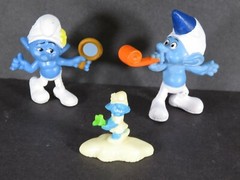 Smurfs Lot Rubber Plastic McDonalds Assorted Lot Vanity Party Plan Figure B6202
