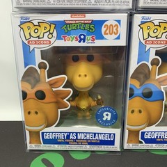 Funko Pop Toys R Us Geoffrey As TMNT Exclusive Complete Set NOT AVAILABLE IN USA