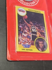 1991 David Robinson SIGNED NBA Starting Lineup San Antonio Spurs w/Card JSA COA