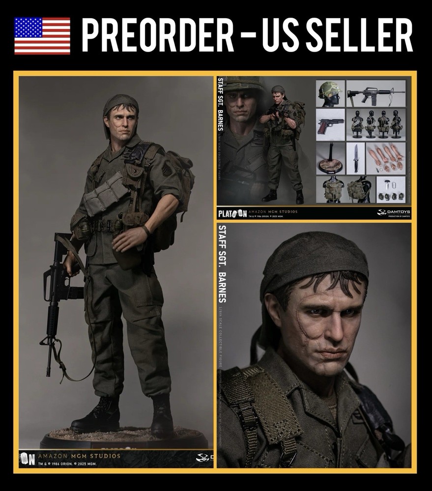 PREORDER – 1/6 DAMTOYS DMS045 Platoon Staff Sergeant Barnes – US SELLER