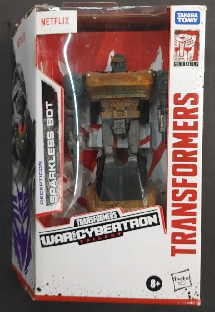 TRANSFORMERS NETFLIX WAR FOR CYBERTRON SPARKLESS BOT COMPLETE IN PACKAGE LQ9