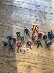 Lot Of 17 Die Cast & Plastic Super Heroes, Mixed Lot