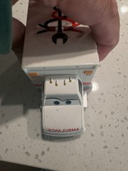Disney Pixar Cars Rescue Squad Ambulance Deluxe Car Used Condition See Photos