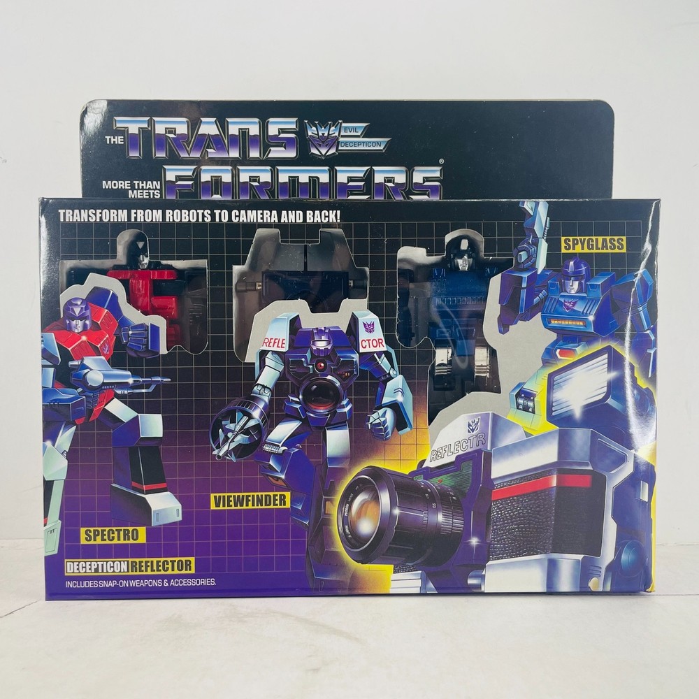 Transformers G1 Decepticon Reflector Camera Figure Transforming Toy Reisue