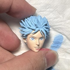 1/12 Custom Jujutsu Kaisen Satoru Gojo Head Sculpt for 6″ Vtoys Romankey Figure
