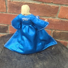 Mattel WWE Charlotte Flair Wrestling Action Figure Plastic Fabric Blue Robe