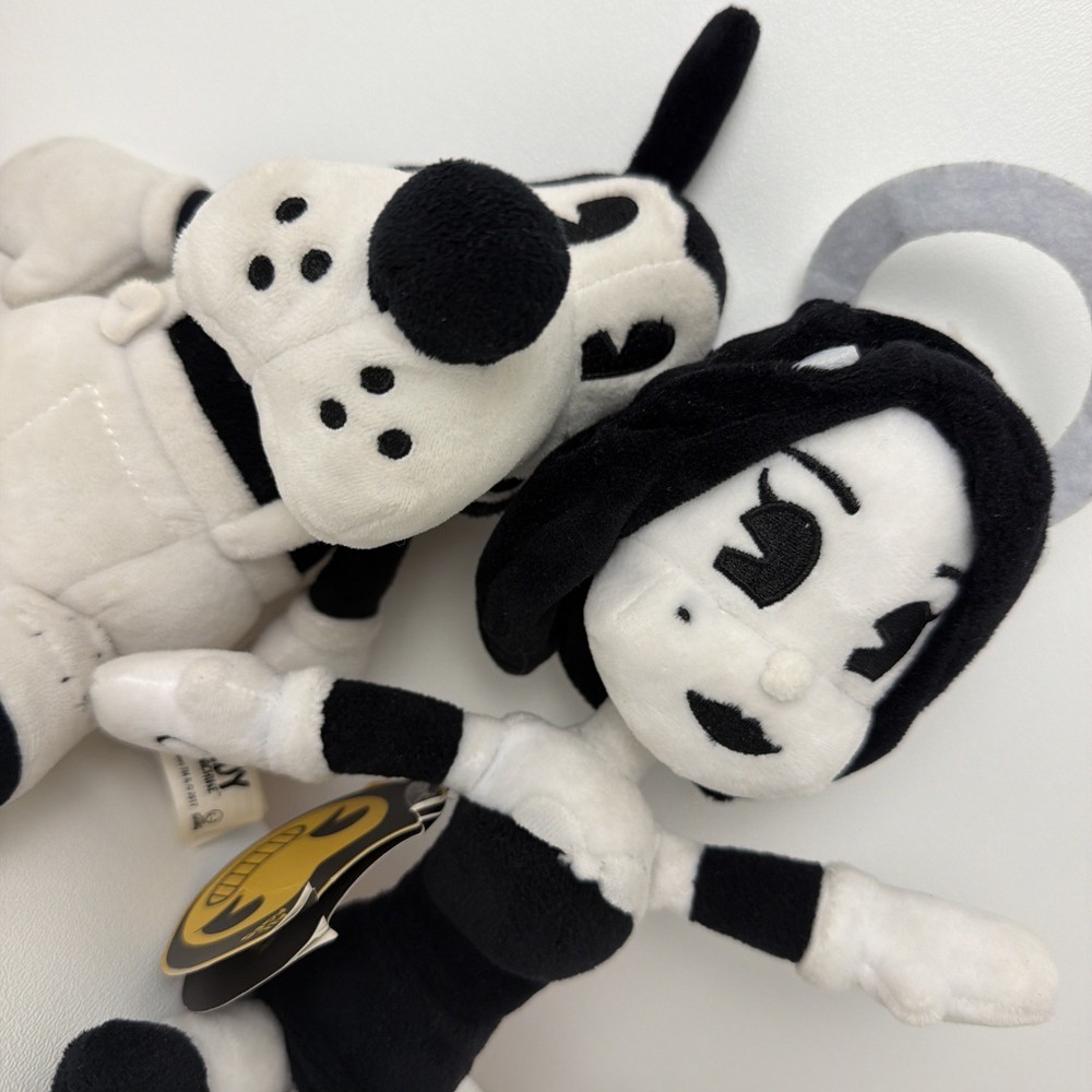 Bendy and The Ink Machine Boris and Alice Plush Lot