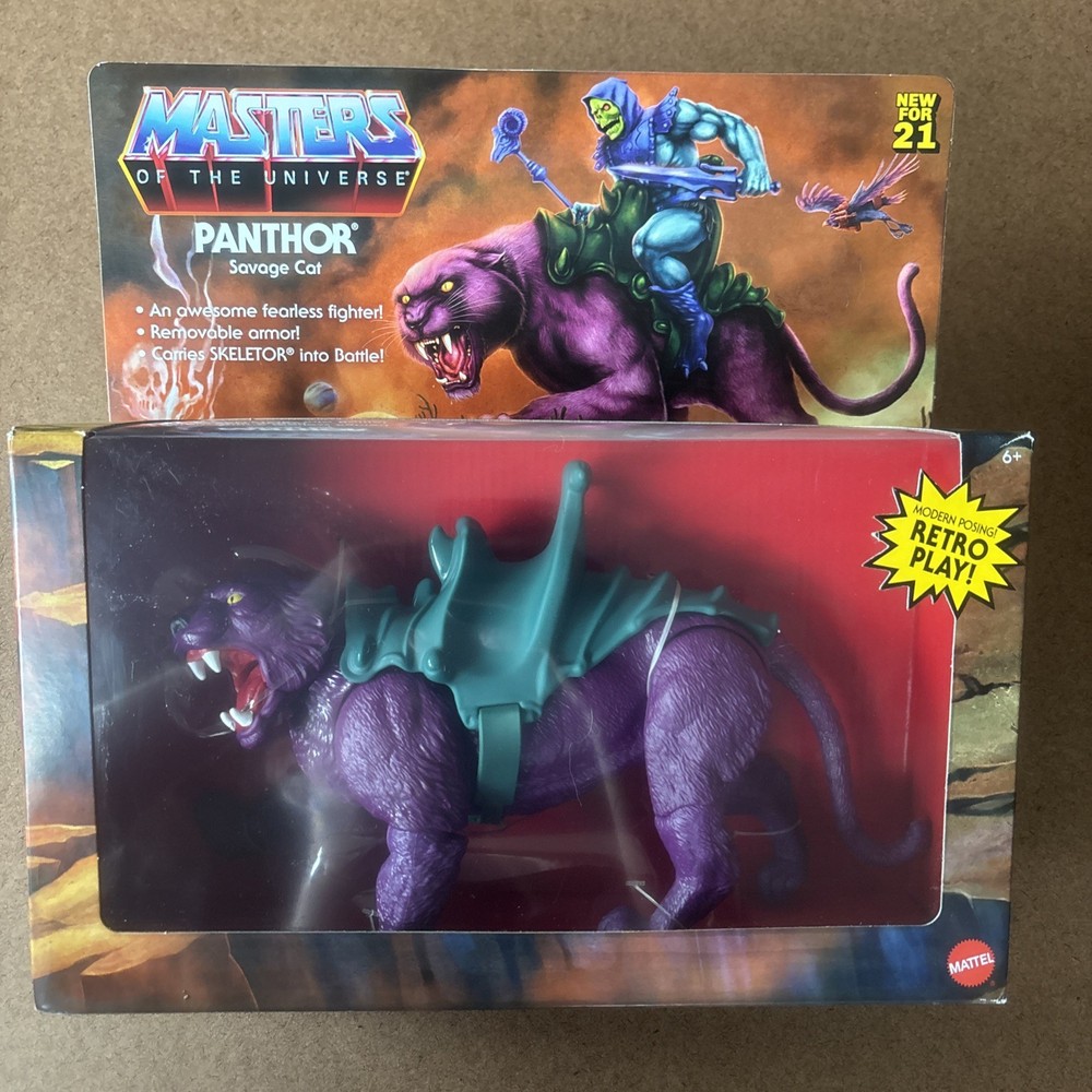 Masters of the Universe Origins Panthor 6 inch Action Figure Retro Play