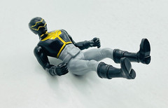SCG Power Rangers Megaforce Black Ranger Sitting Vehicle Action Figure 3.75″