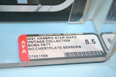 STAR WARS 2021 AFA GRADED MINT ON CARD BOBA FETT ROTJ TVC #186 FIGURE WEAPON