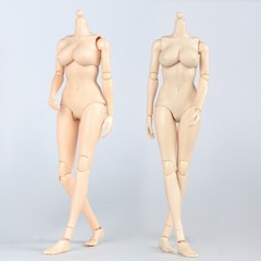 US STOCK 1/6 Female Pale/Suntan Skin Huge Bust Super Flexible Action Figure Body