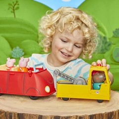 Peppa Pig Granddad Dog Pull Back Tow Truck Toy with Figure for Kids 3 Years Up